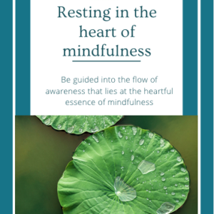 Resting in the heart of mindfulness cover page