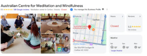 Google business profile for ACMM