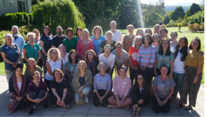 Group photo of attendees from an ACMM Meditation retreat