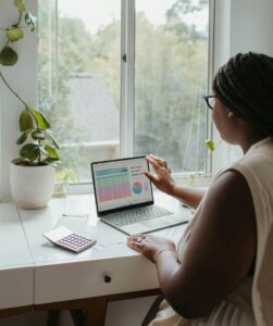 Woman on laptop