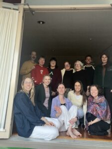 Group of people in a doorway